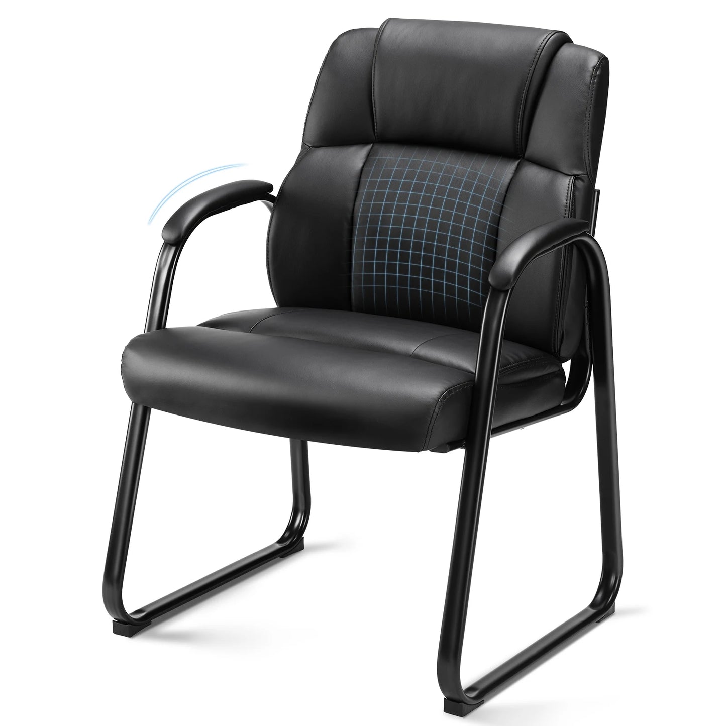 MCQ Thickened Lumbar Support Office Chair Ergonomic PU Leather Waterproof Seating and Durable Steel Structure Chair For Office
