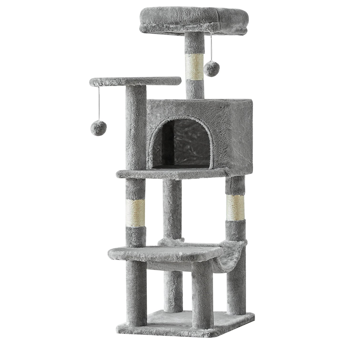 JHK Multi Level Cat Tree Tower for Indoor Cats Sisal