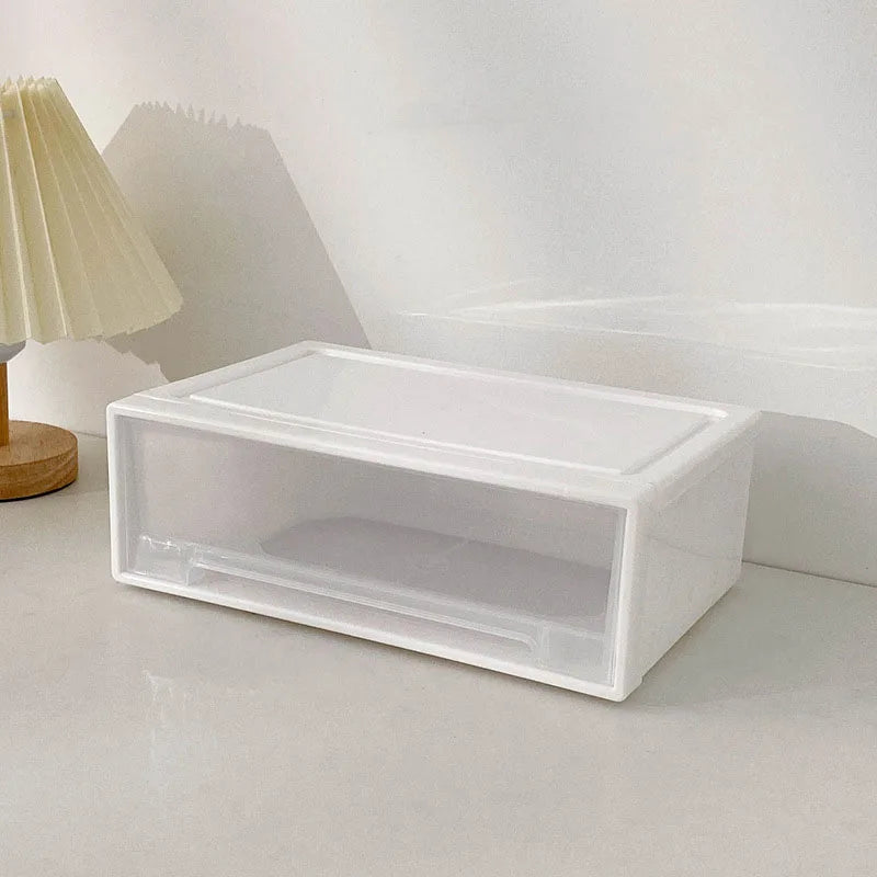 Desktop Pull-Out Jewelry Organizer With Stackable Single-Layer Drawers