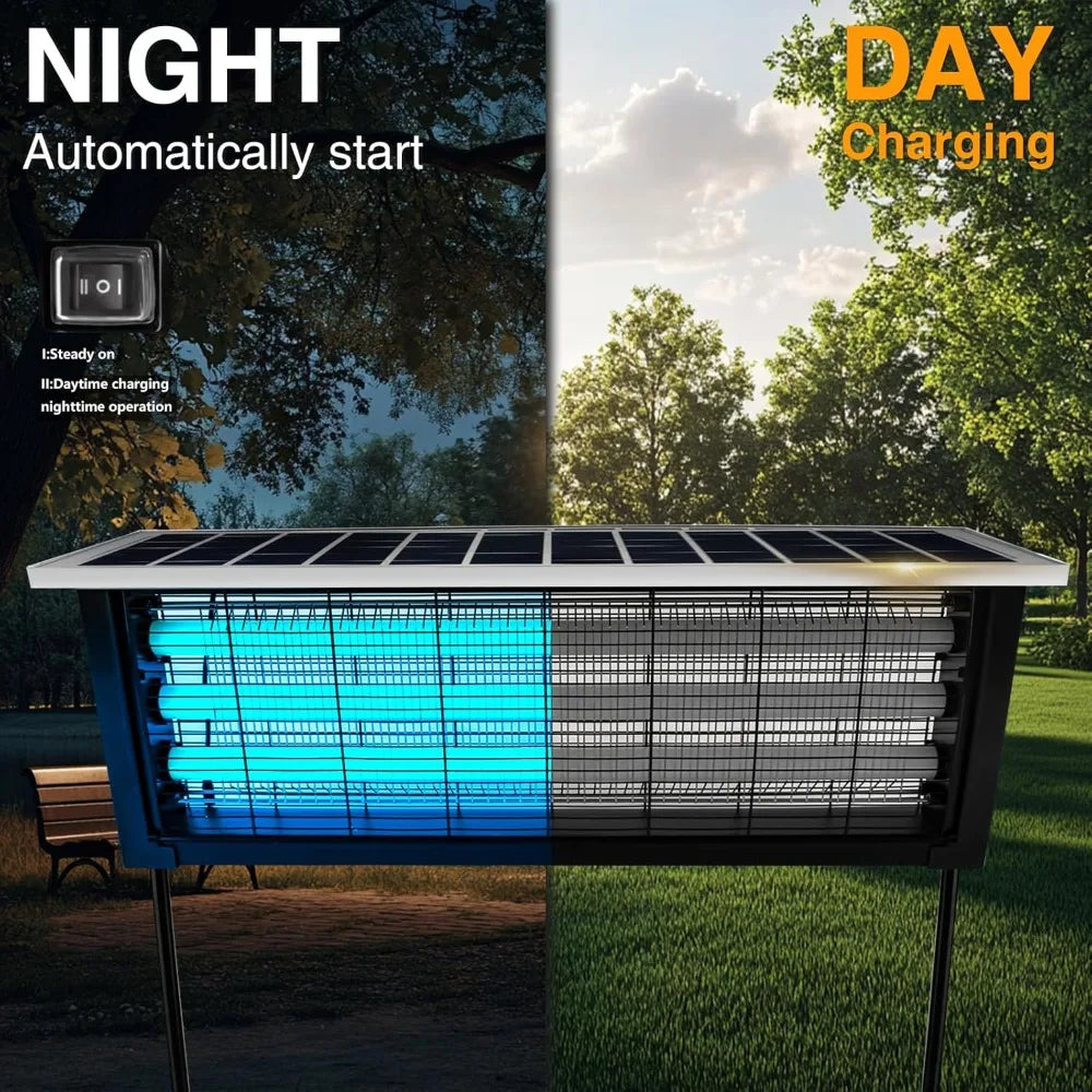 JOYINLED Solar Mosquito Killer Lamp Outdoor Garden Insect Trap