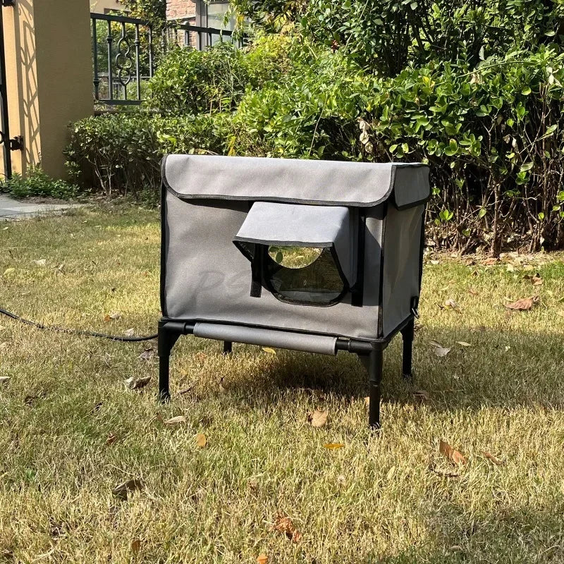 Outdoor Heated and Insulated Cat Bed Foldable Cat Cage Cat Delivery Room Pet Fence Tent Simple and Portable