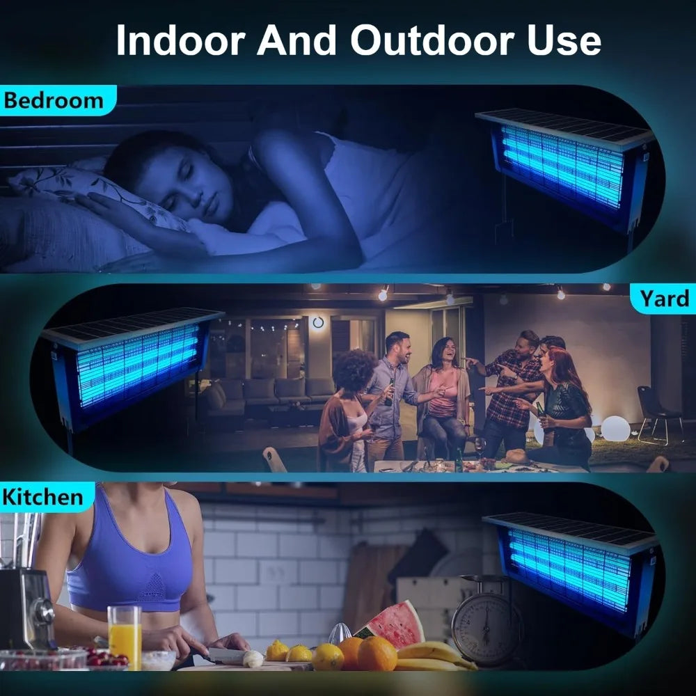 JOYINLED Solar Mosquito Killer Lamp Outdoor Garden Insect Trap