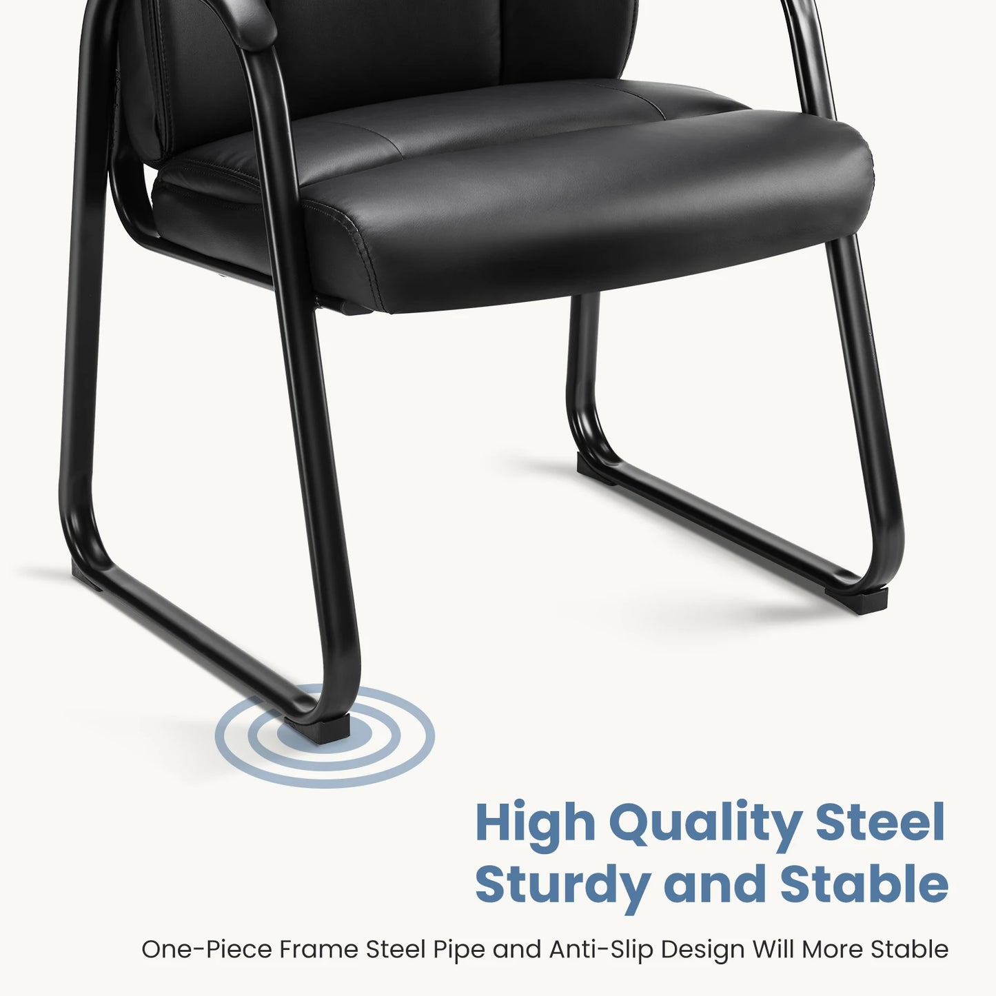 MCQ Thickened Lumbar Support Office Chair Ergonomic PU Leather Waterproof Seating and Durable Steel Structure Chair For Office