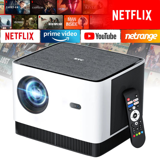 KTC Smart Projector 4K Supported TRUE 600ANSI Native 1080P with WiFi and Bluetooth & Dual Strong Speakers
