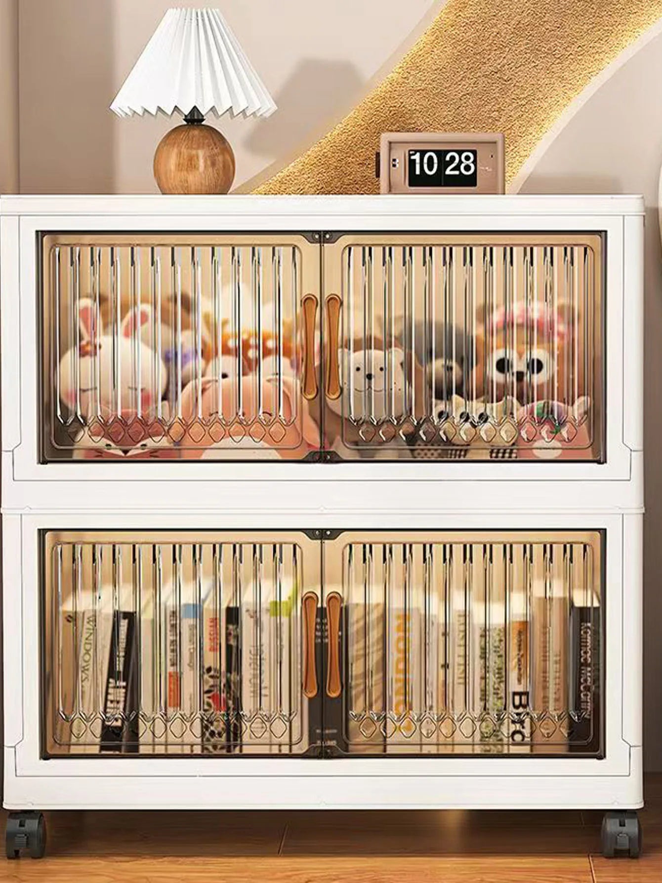 Thickened Foldable Multi-layer Storage Cabinet on Wheels – Mobile Organizer for Baby Closet, Snacks & Toys, Space-Saving Home