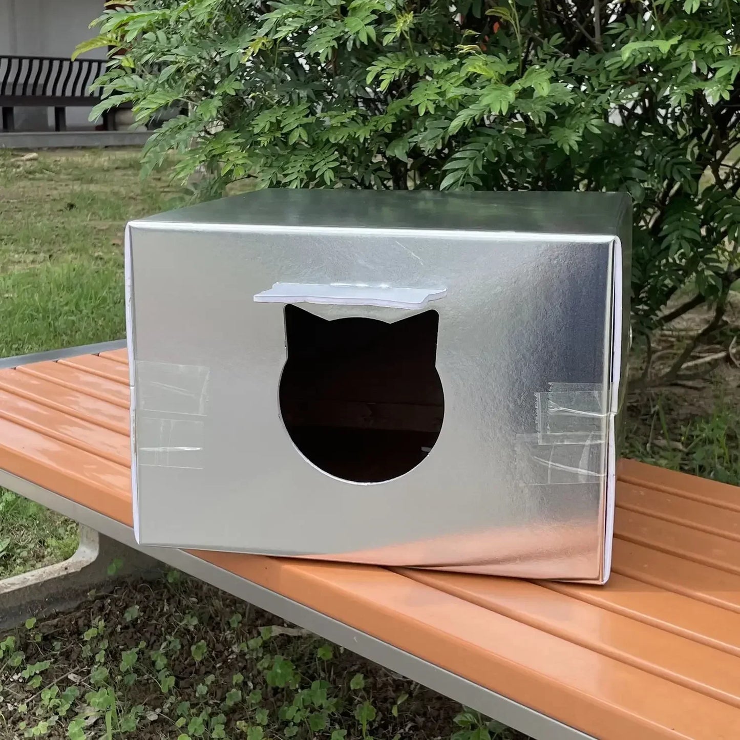 Outdoor Cat House Pet Shelter Waterproof Stray Cats Cold Windproof Scratch-Resistant Four Seasons Tent Dog Nest Warm House