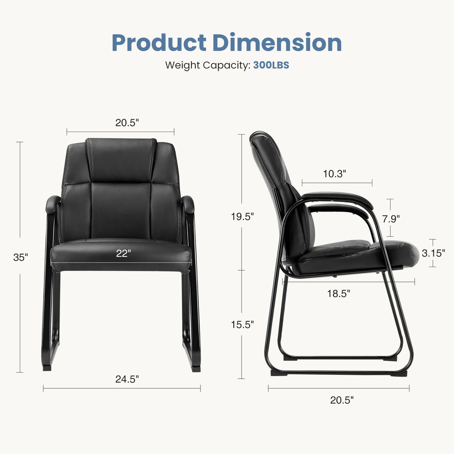 MCQ Thickened Lumbar Support Office Chair Ergonomic PU Leather Waterproof Seating and Durable Steel Structure Chair For Office