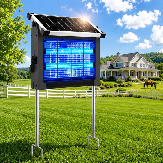 Solar Bug Zapper Outdoor Waterproof 4500V Mosquito Killer