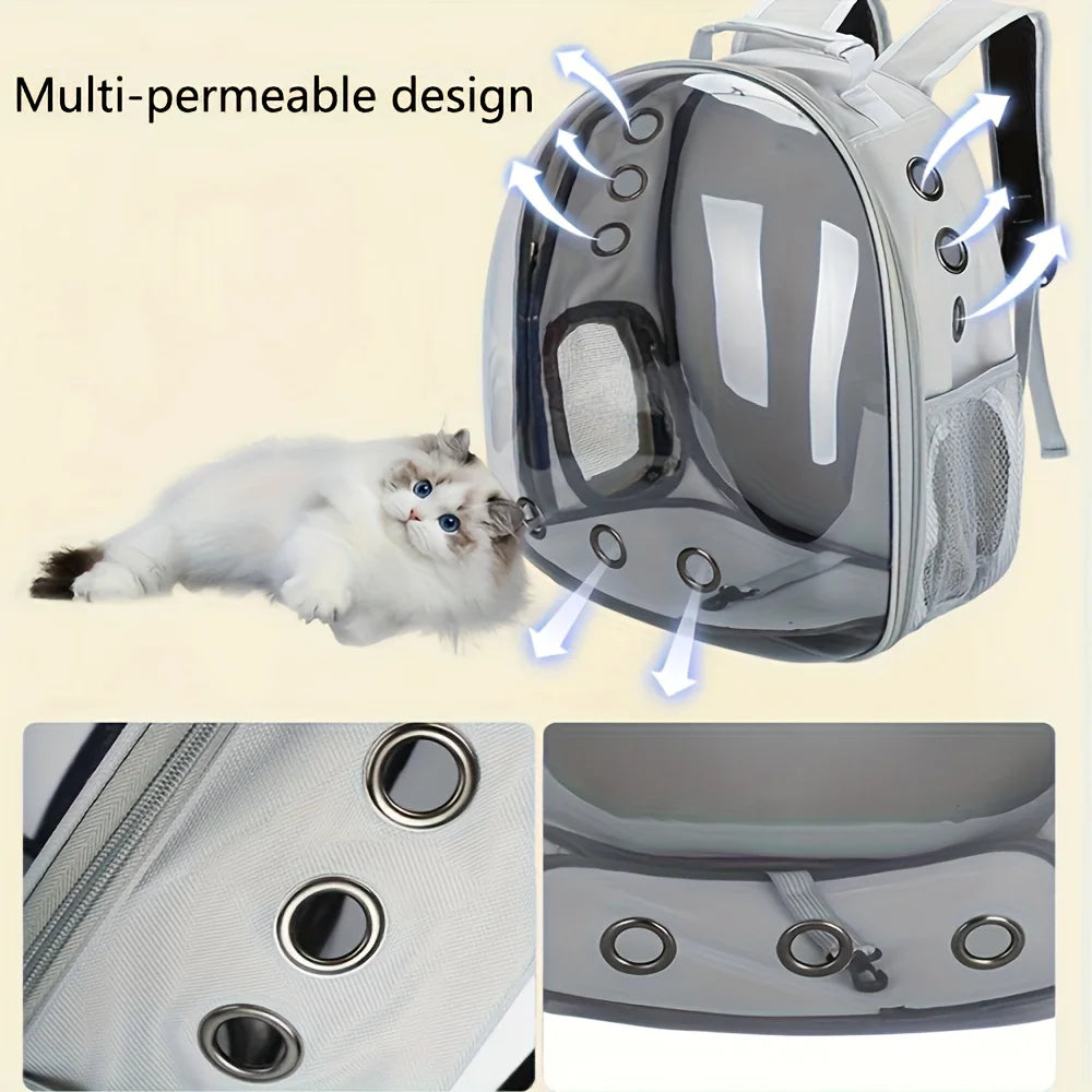 New Pet Bag Cat Bag Backpack Space Capsule Portable Outing Bag Cat Bag