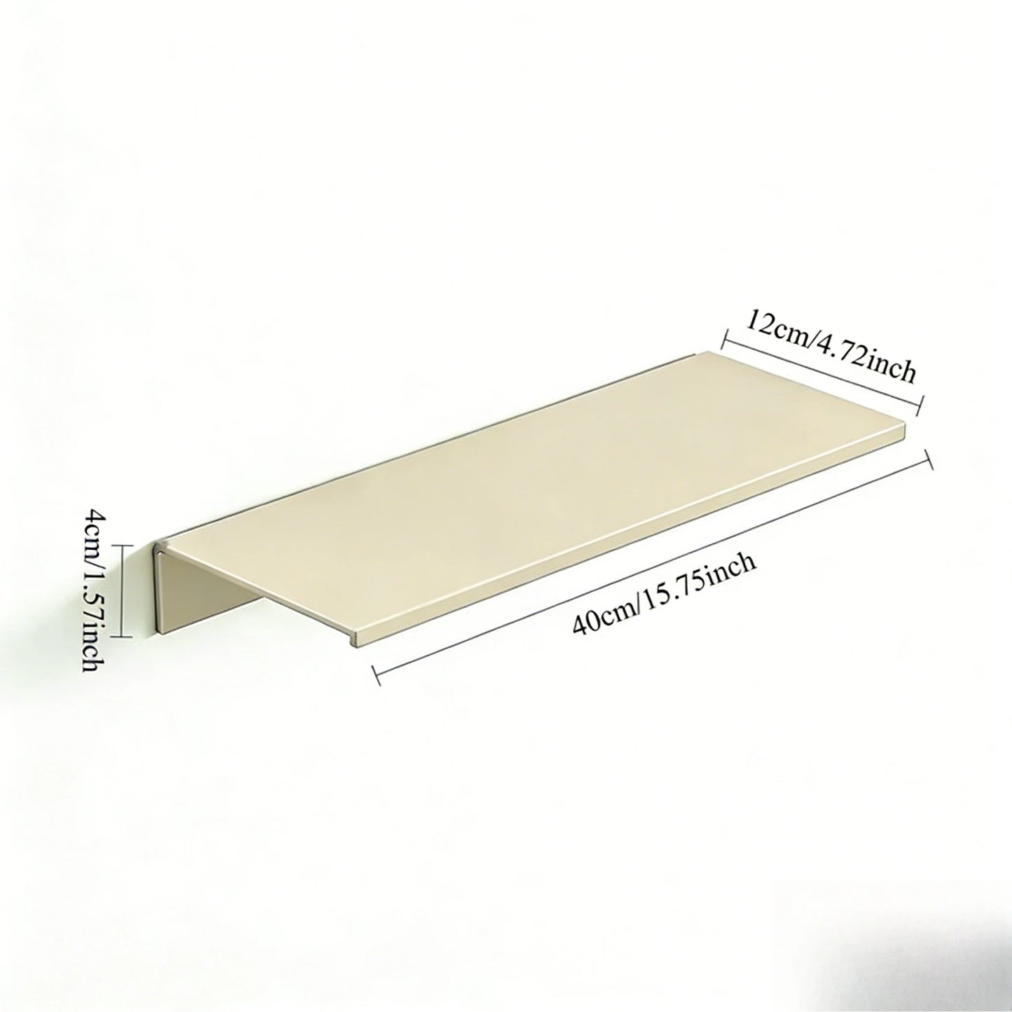 No Drilling Bedroom Decoration Wall Shelves Bathroom Study Living Room Metal Floating Shelves Single-Layer Storage Plants Books