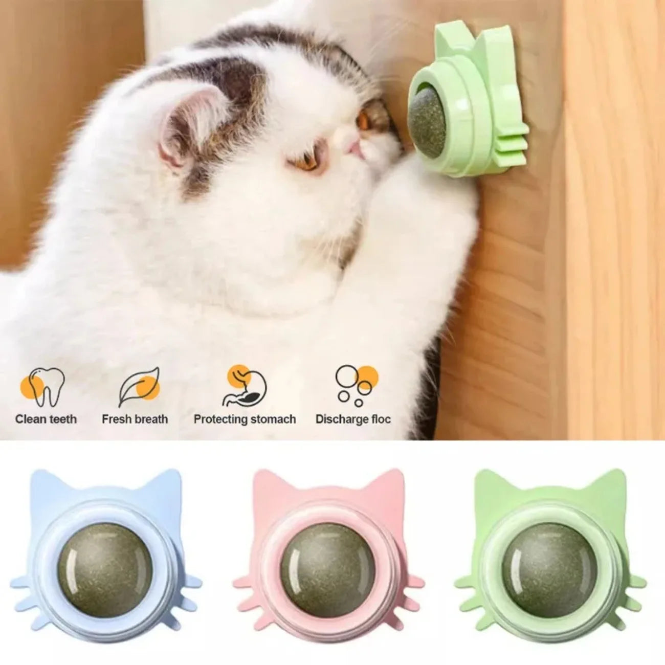 DIAMRI Catnip Lollipop Interactive Toy for Cats Dental Care Treat