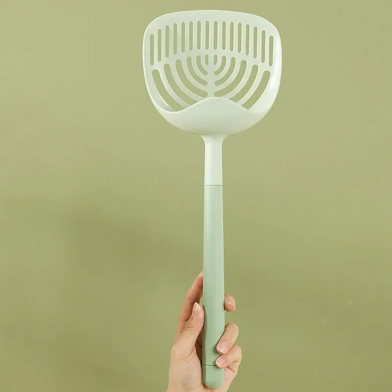 Cat Litter Scoop Deep Shovel With Long Handle Fine Sieve For Bentonite