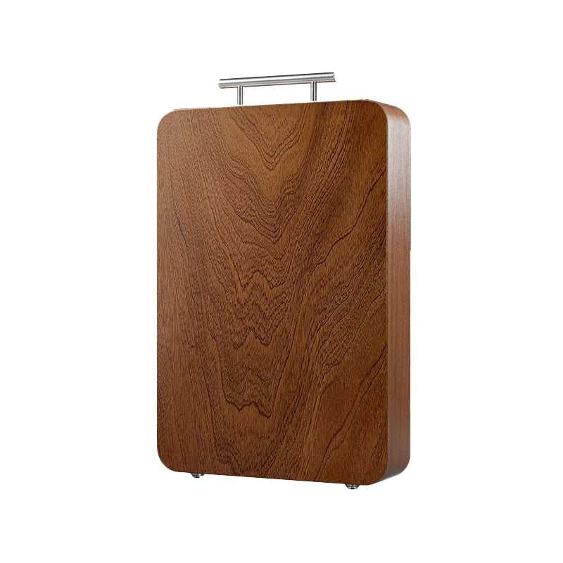 Black Gold Ebony Cutting Board, 3cm Thick Solid Wood No Paint No Wax, Double Sided Maintenance-Free Antibacterial Chopping Block