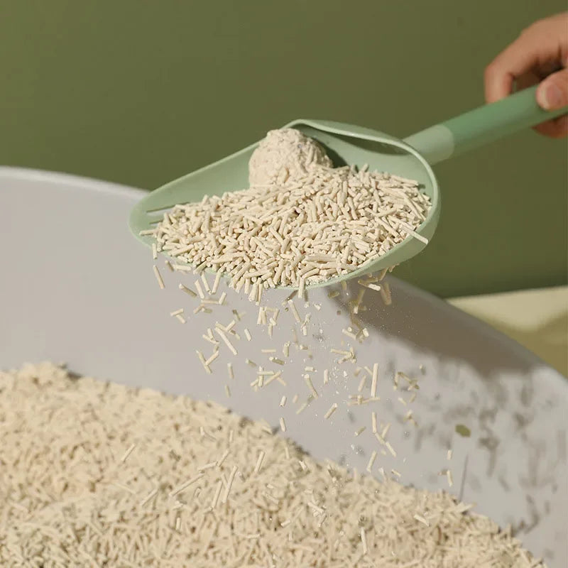Cat Litter Scoop Deep Shovel With Long Handle Fine Sieve For Bentonite