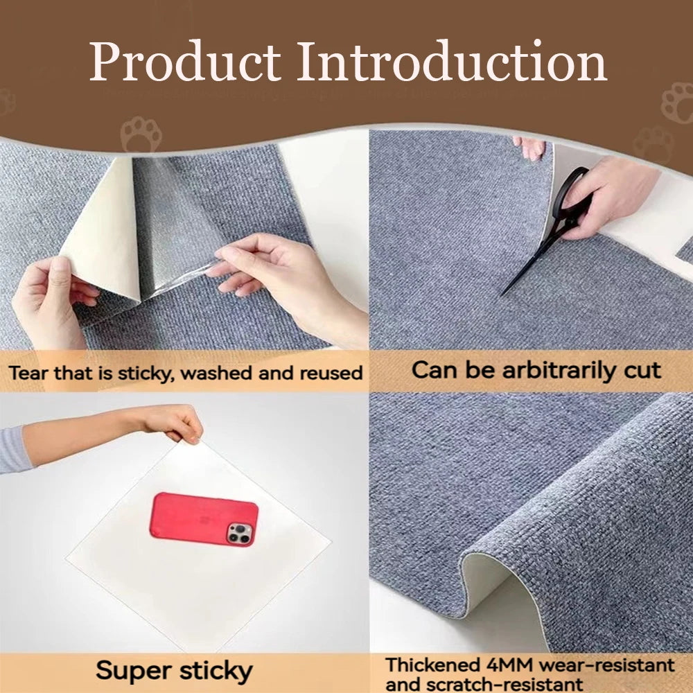Self Adhesive Cat Scratching Mat For Sofa And Furniture Protector