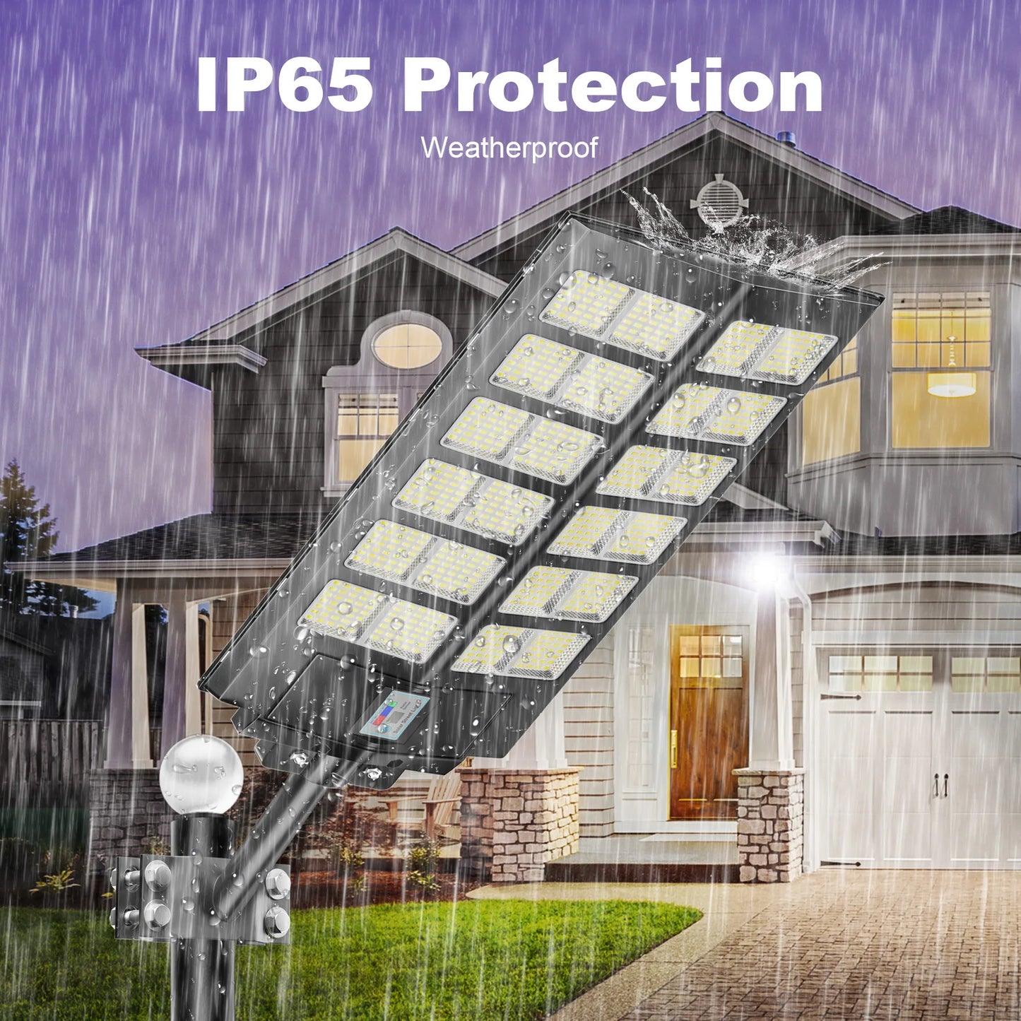 4-Pack Outdoor Solar Street Lights 6000W Automatic Sensor Lighting IP65 Waterproof Energy-Saving Eco-Friendly Suitable for Garde