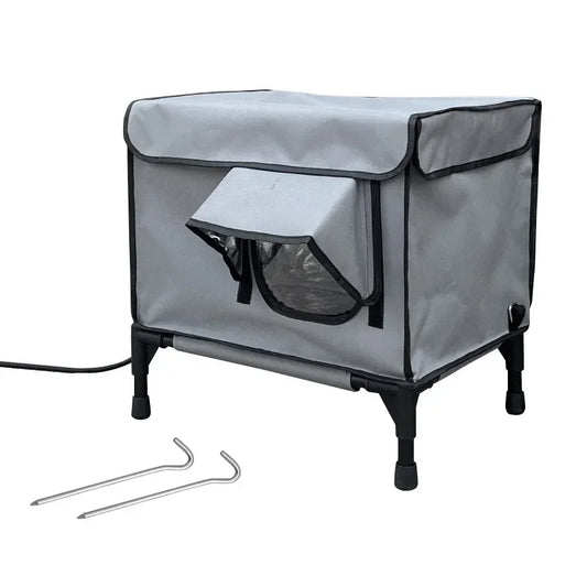 Outdoor Heated and Insulated Cat Bed Foldable Cat Cage Cat Delivery Room Pet Fence Tent Simple and Portable
