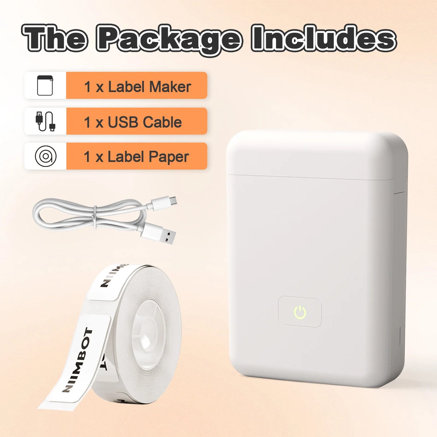 Mini Portable Thermal Printer Label Maker Wireless Bluetooth Stickers Labeller Handheld For Home Office School Labeling Machine