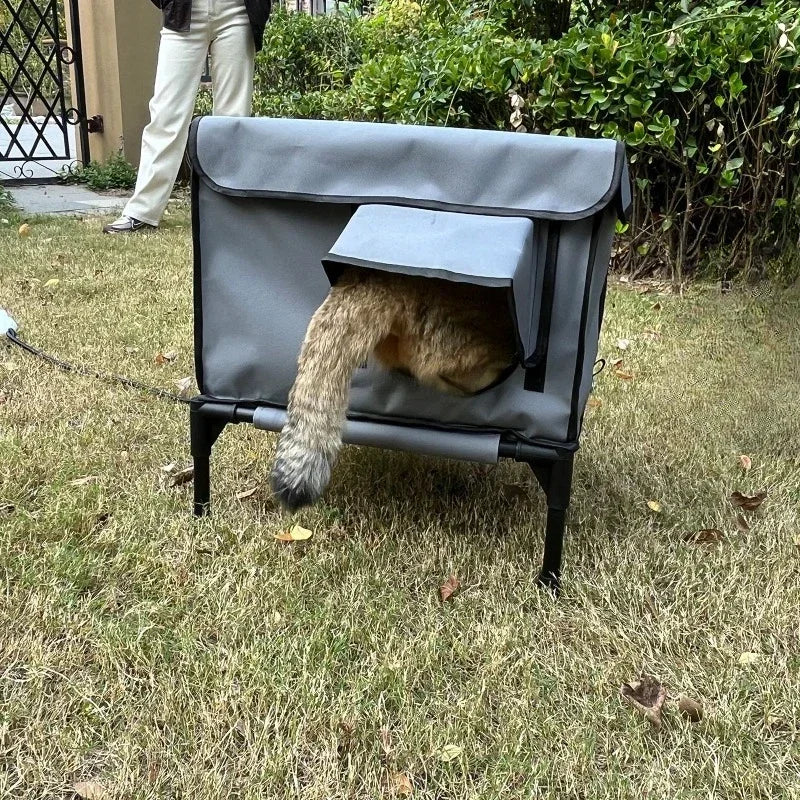 Outdoor Heated and Insulated Cat Bed Foldable Cat Cage Cat Delivery Room Pet Fence Tent Simple and Portable