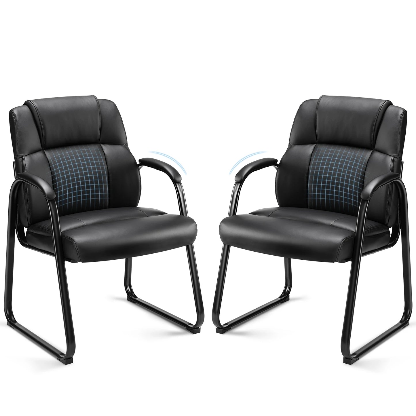 MCQ Thickened Lumbar Support Office Chair Ergonomic PU Leather Waterproof Seating and Durable Steel Structure Chair For Office
