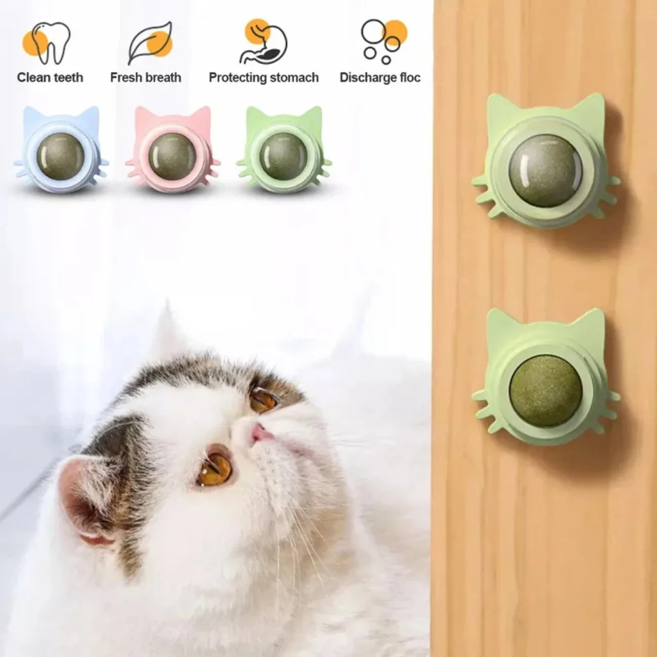 DIAMRI Catnip Lollipop Interactive Toy for Cats Dental Care Treat