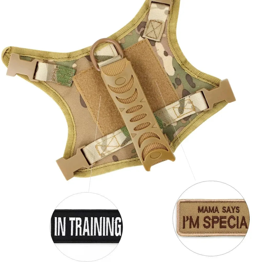 Pet Cat Clothes Cat Accessories Safe Tactical Harness Vests Traction Leash with Two Stickers for Cats Puppies and Small Dogs